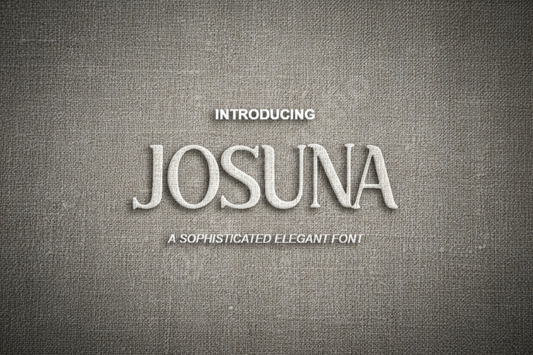 Josuna - Sophisticated Modern Serif Typeface example image 1