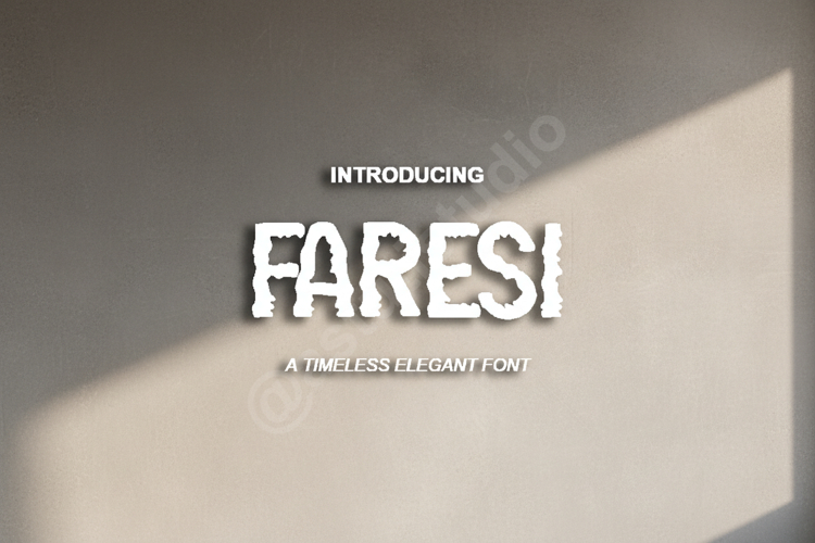 Faresi - Sophisticated Modern Serif Typeface