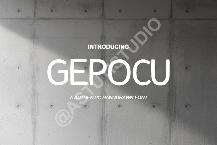 Gepocu - Modern Geometric Sans Serif