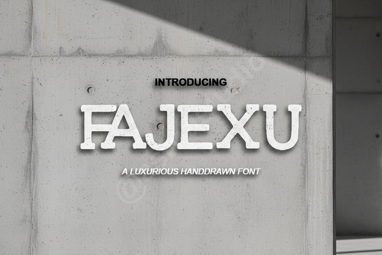 Fajexu - Modern Minimalist Sans Serif Font