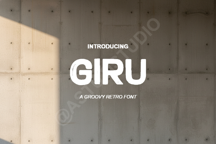 Giru - Modern Geometric Sans Serif