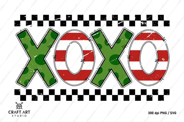 XOXO PNG Sublimation, Christmas Sublimation PNG