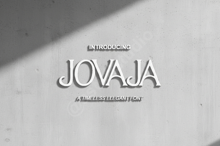 Jovaja - Modern Elegant Serif Typeface example image 1