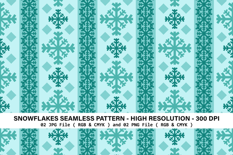 Snowflake Seamless Pattern | WInter Nordic Pattern