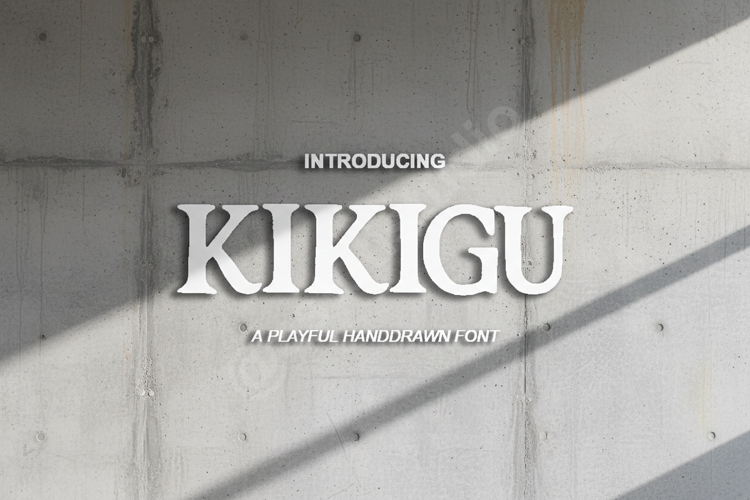 Kikigu - Modern Playful Display Font