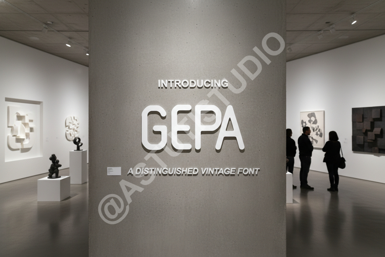 Gepo - Modern Geometric Sans Serif Typeface example image 1
