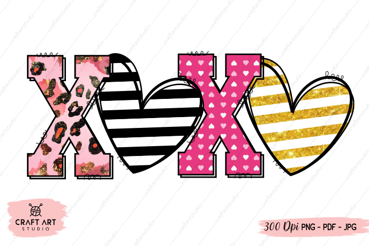 XOXO Valentine PNG - Valentine Sublimation PNG T Shirt