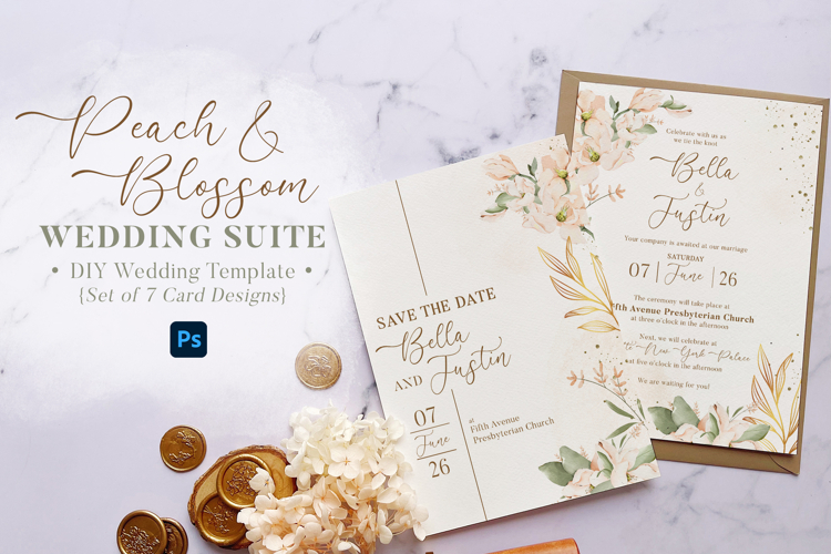 Peach & Blossom Romantic Wedding Suite