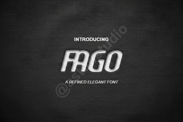Fago | Modern Geometric Sans Serif Typeface