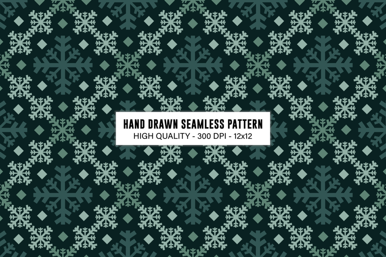 Snowflake Seamless Pattern | WInter Nordic Pattern