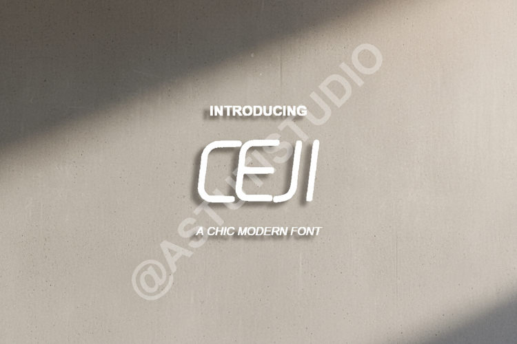 Ceji - Elegant Luxury Serif Typeface