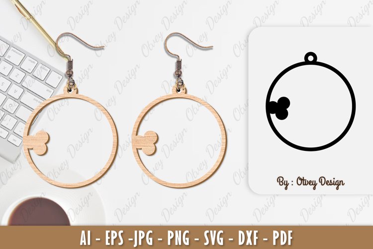 Ball Earring Lasercut example image 1