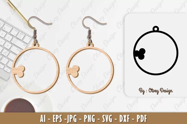 Ball Earring Lasercut