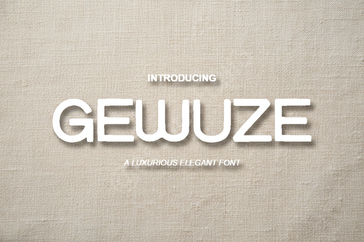 Gewuze - Sophisticated Modern Sans Serif