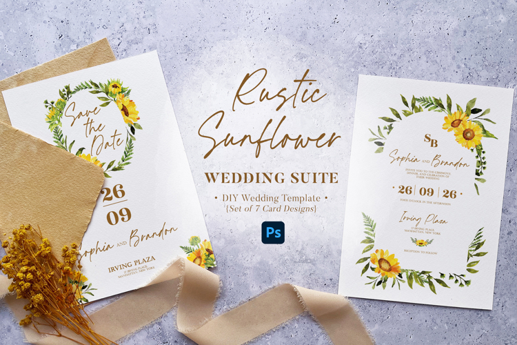 Rustic Sunflower Wedding Suite