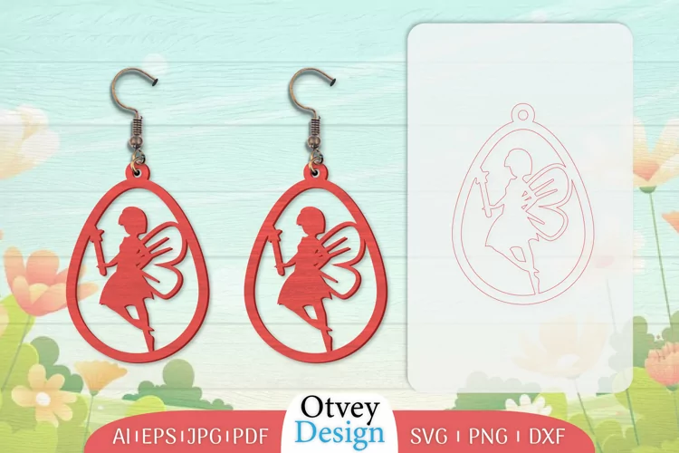 Fairy Earrings Lasercut