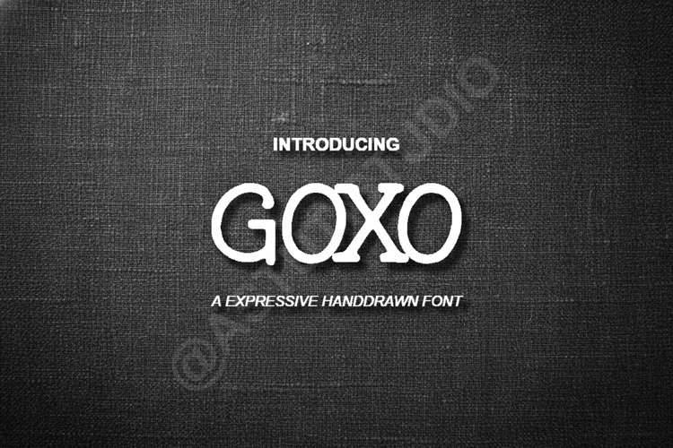 Goxo - Modern Geometric Sans Serif Font
