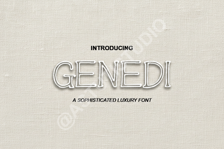 Genedi - Sophisticated Modern Serif Font