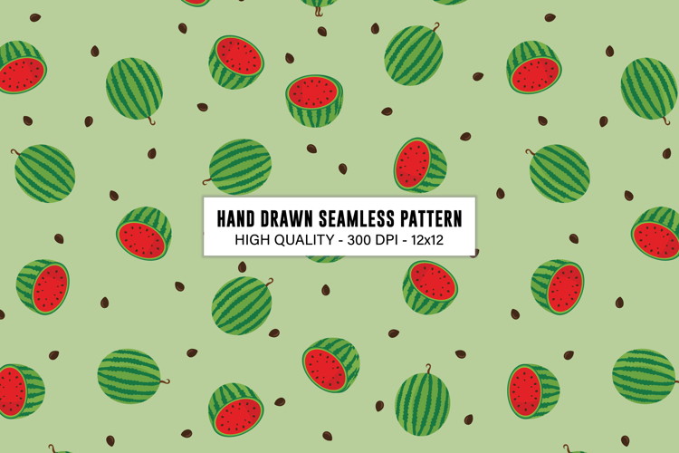 Watermelon Seamless Pattern | Watermelon Digital Paper