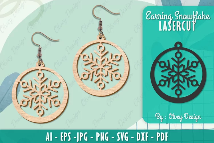 Snowflake 3D Layered Lasercut File