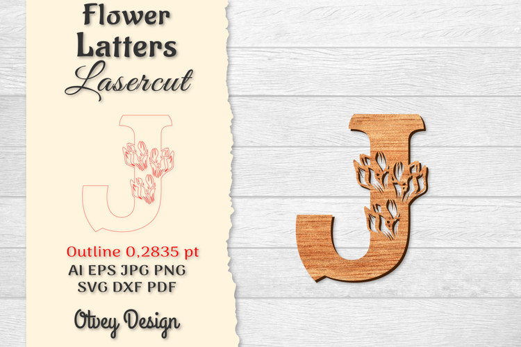 Floral Alphabet Svg Image 5