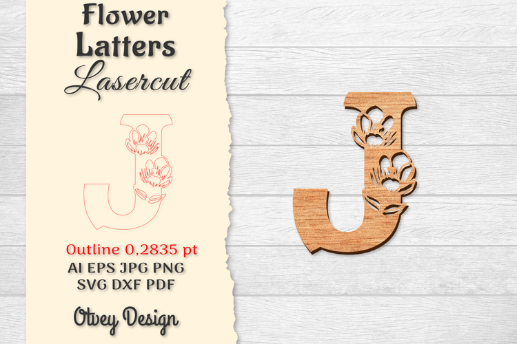 Floral Alphabet Svg Image 8