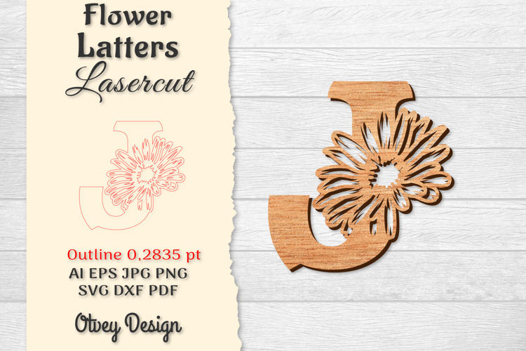 Floral Alphabet Svg Image 5