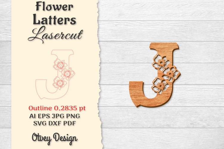 Floral Alphabet Svg Image 8