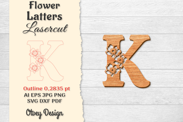 Floral Alphabet Svg Image 9