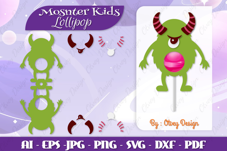 Cute Monster Clipart Image 5