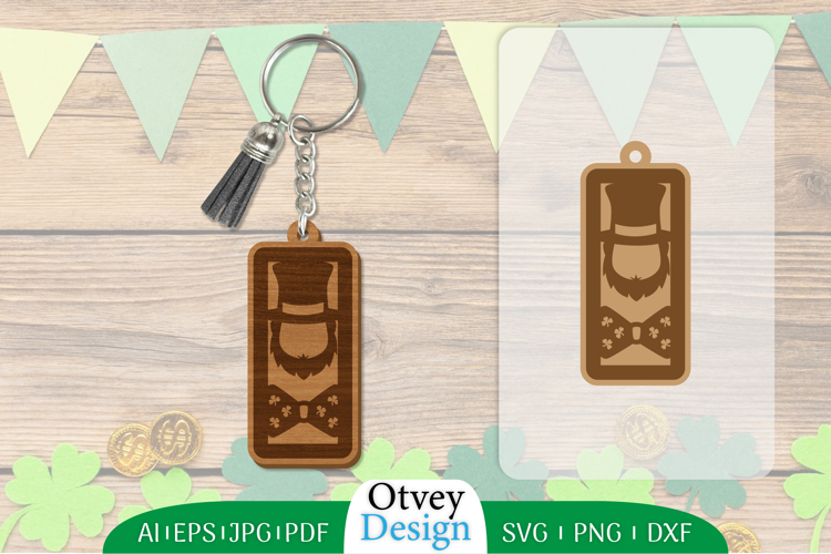 Keychain St Patricks Day Lasercut