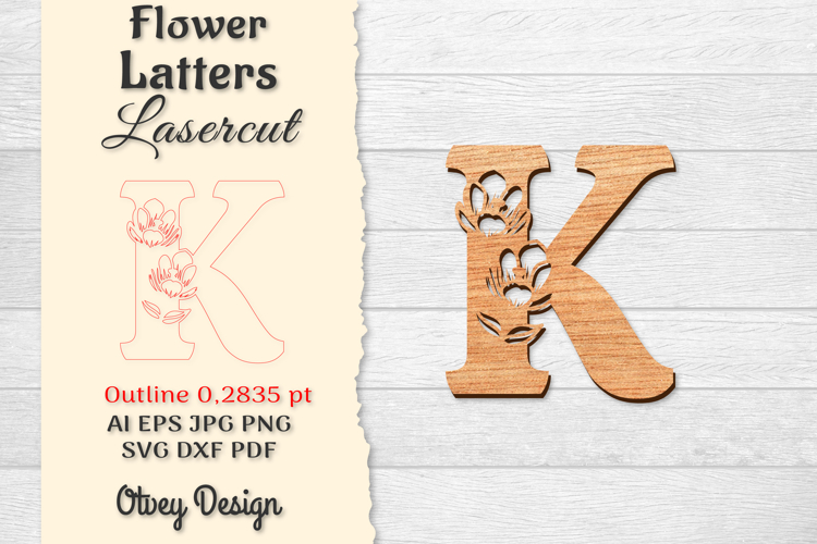 Floral Alphabet Svg Image 9