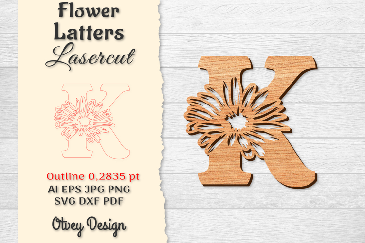 Floral Alphabet Svg Image 2