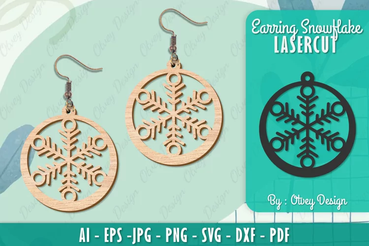 Snowflake 3D Layered Lasercut File