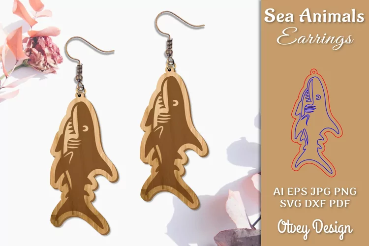 Keychain Sea Animals Lasercut SVG