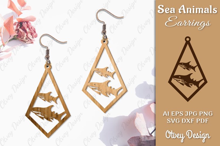 Keychain Sea Animals Lasercut SVG