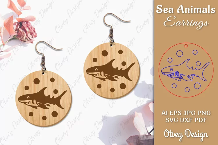 Keychain Sea Animals Lasercut SVG