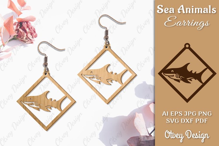 Keychain Sea Animals Lasercut SVG