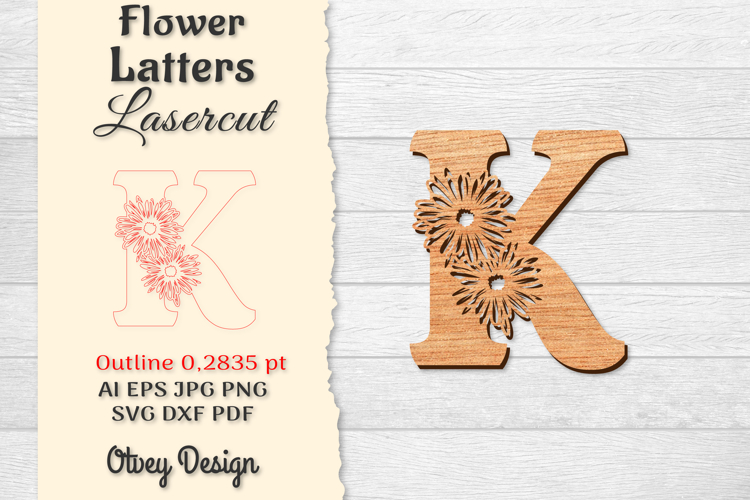 Floral Alphabet Svg Image 15