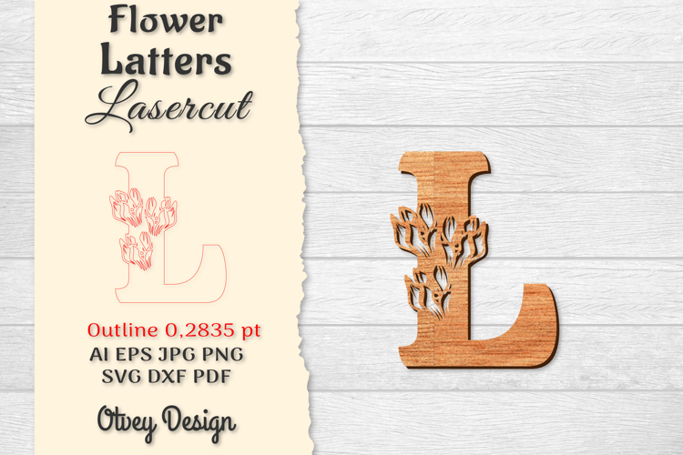 Floral Alphabet Svg Image 7