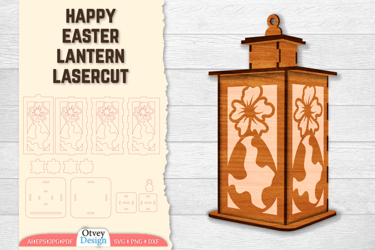 Happy Eastaer Lantern Lasercut