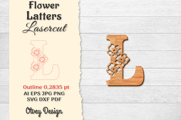 Floral Alphabet Svg Image 7
