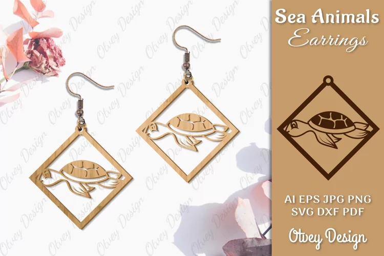 Keychain Sea Animals Lasercut SVG
