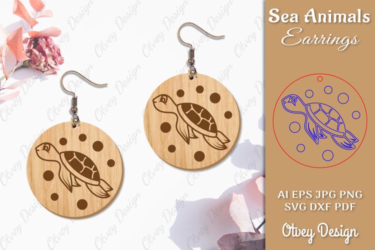 Keychain Sea Animals Lasercut SVG