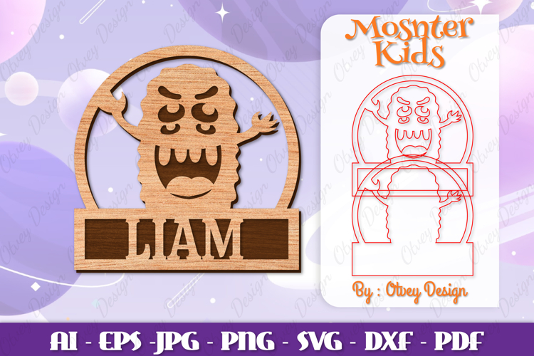 Cute Monster Clipart Image 7