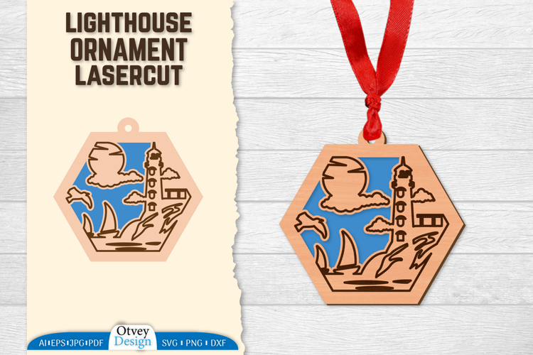 Lighthouse Ornament Lasercut
