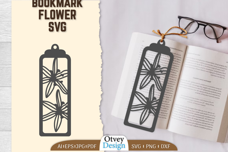 Bookmark Flower SVG