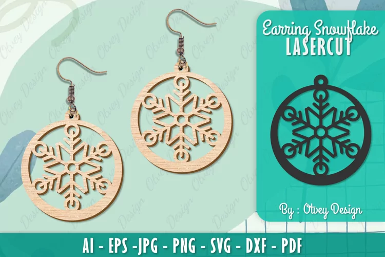 Snowflake 3D Layered Lasercut File