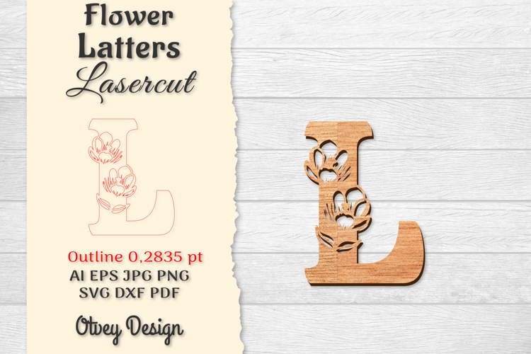Floral Alphabet Svg Image 10