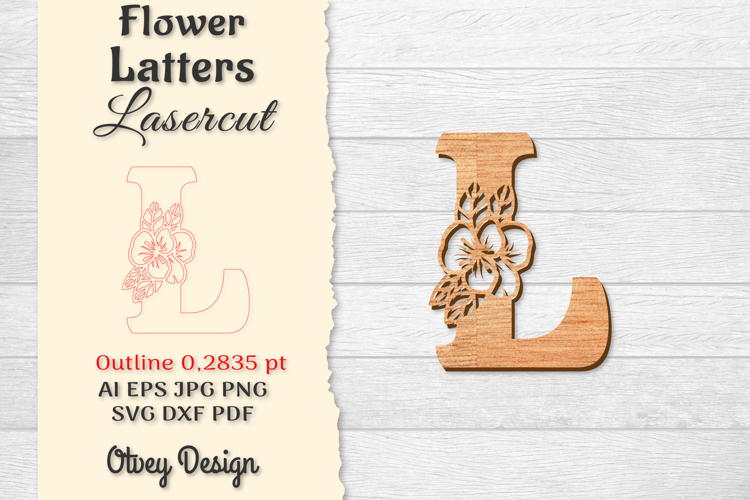 Floral Alphabet Svg Image 13